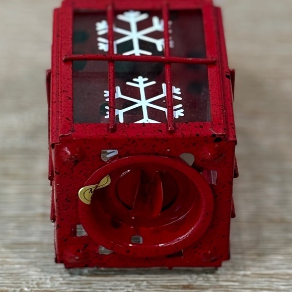 Vintage 90s Hallmark Red Snow Lantern Christmas Ornament - Picture 3 of 4